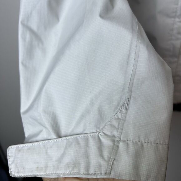 Patagonia Jacket Women’s Large White Torrentshell H2NO Full Zip Hooded Gorpcore - Picture 6 of 16